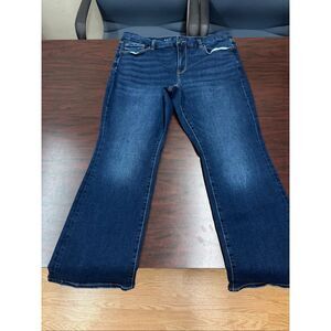 American Eagle Next Level Stretch Curvy Hi-Rise Skinny Kick Jeans Size 18 Short